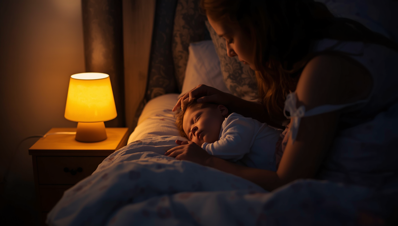 Texas mom dim light baby sleep therapy room
